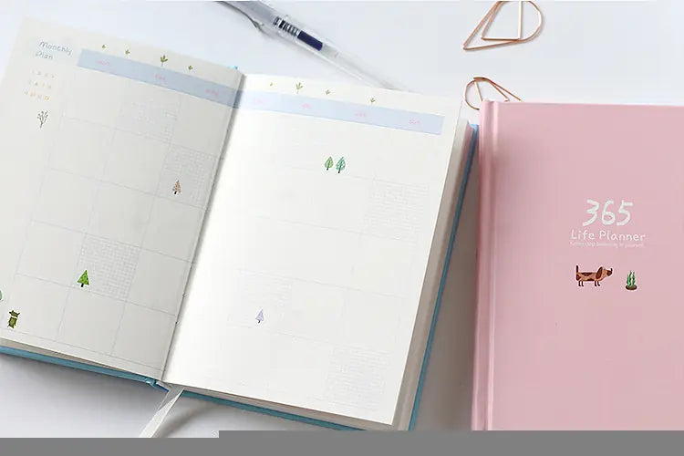 Colorful Hardcover Planner Notebook for Scheduling