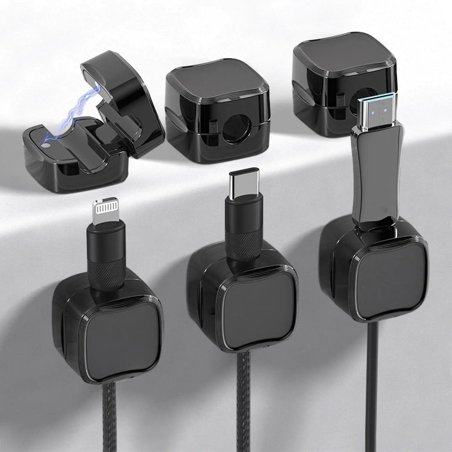 ByGuio Magnetic Cable Organizer – Minimal Desk Essential